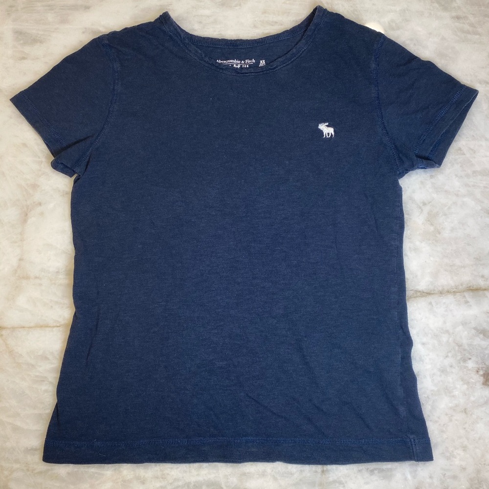 Navy Blue Soft A & F Tee